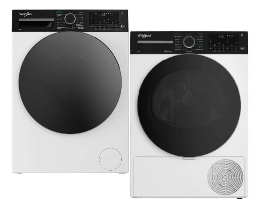 Комплект техники Whirlpool Стиральная машина с фронтальной загрузкой + Сушильная машина Whirlpool WAM 87WBC UA + WP B8X WBS UA